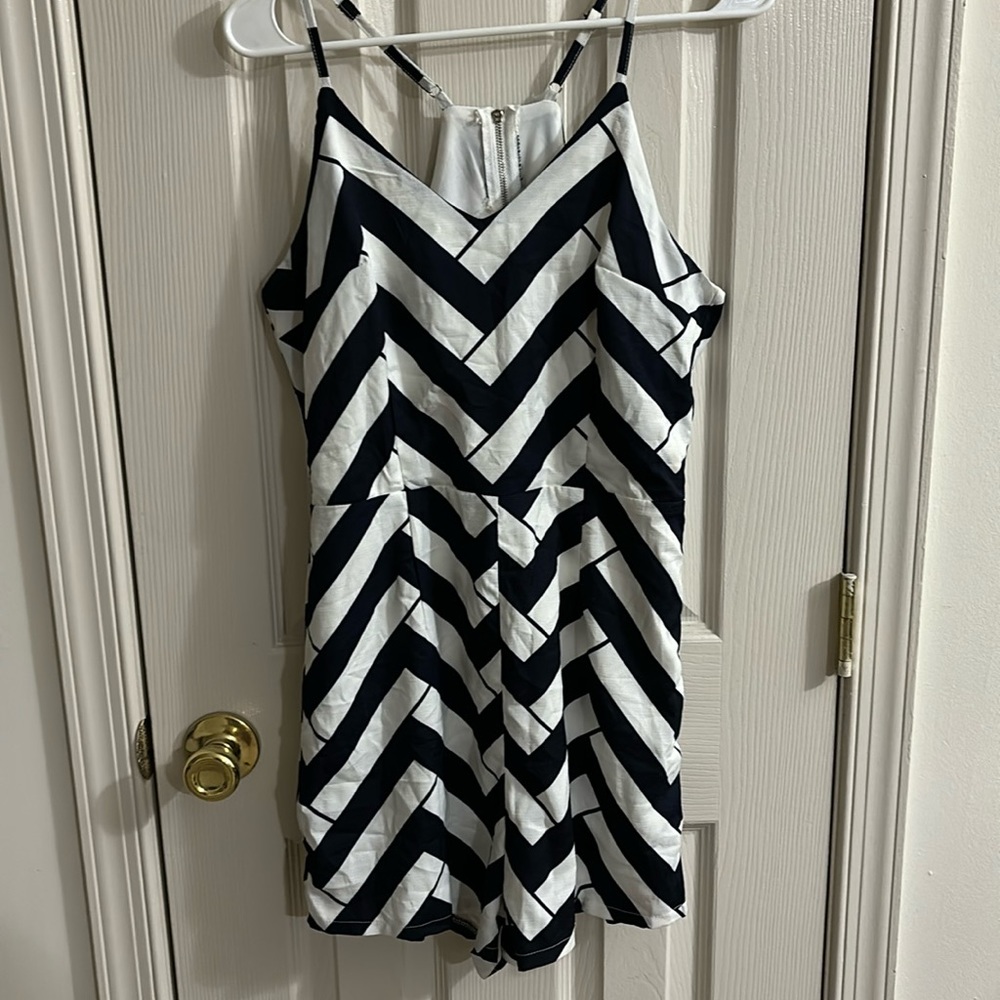 Striped romper